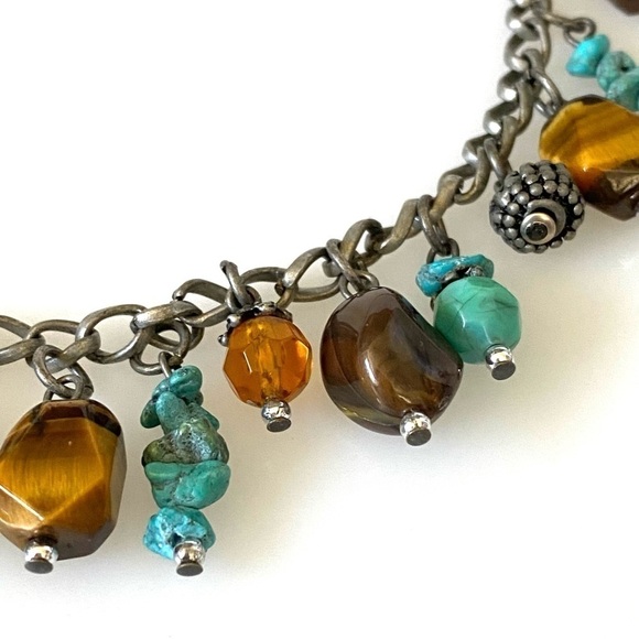 Necklace Dangles Pewter Tone 18”+3” - Picture 6 of 10